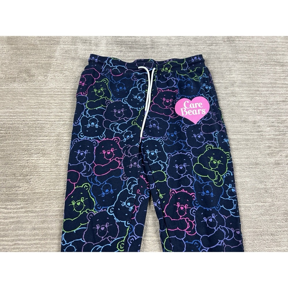 Care Bears Joggers Juniors Large Blue AOP Drawstring Pull On Elastic Waist - Picture 2 of 13